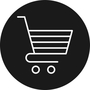 sepeti vektör satırı simgesi