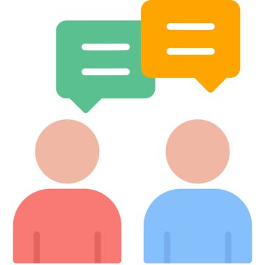 iş düz vektör simgesi