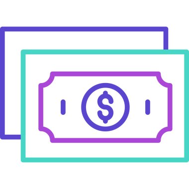 Para için. Web simgesi basit illüstrasyon