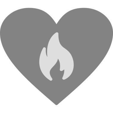 alev kalp vektör simgesi