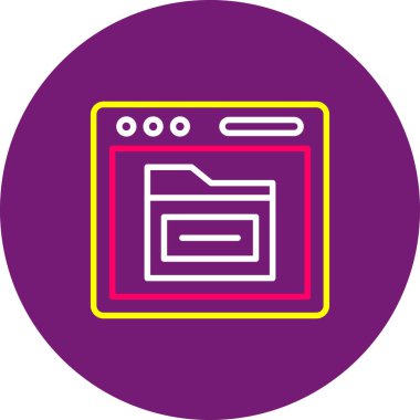 tarayıcı pencere simgesi vektör illüstrasyonu