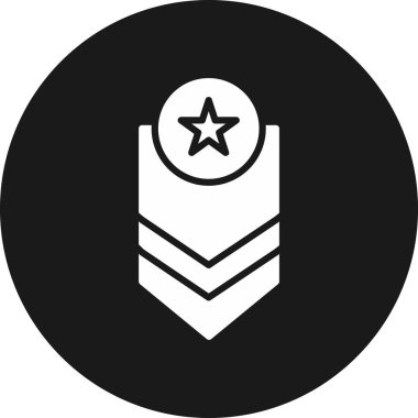 Moda tarzı arka grubunda rozet simgesi