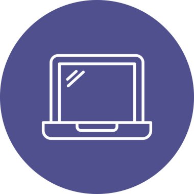 bilgisayar ekranı web simgesi basit vektör illüstrasyonu