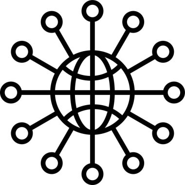 genel ağ simgesi çizimi