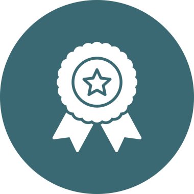 ödül rozeti vektör simgesi modern basit tasarım illüstrasyonu