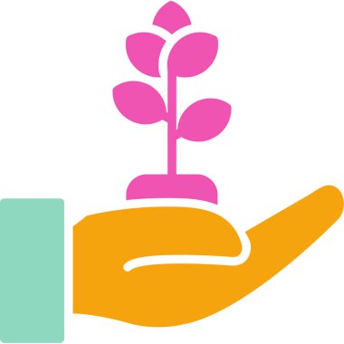 Bitki. Web simgesi basit tasarım