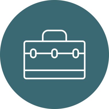 bavul ikonu vektör illüstrasyonu