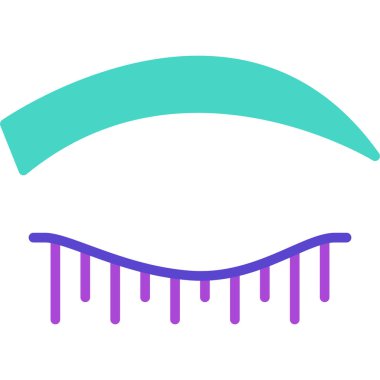 Güzellik ve moda simgesinin vektör çizimi