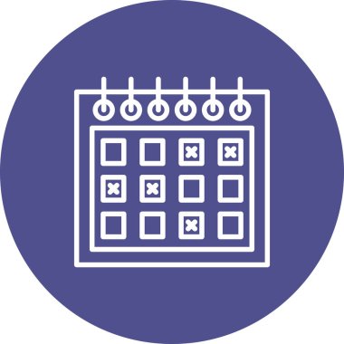 Takvim simgesi vektör illüstrasyonu