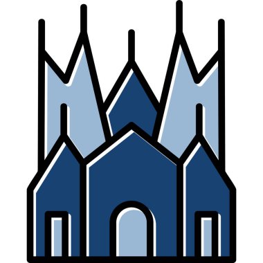 taslak biçiminde mimari şehir simgesi simgesi