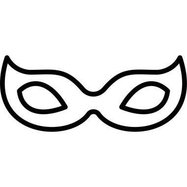 Maske. Web simgesi basit tasarım