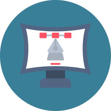 Kamera. Web simgesi basit illüstrasyon