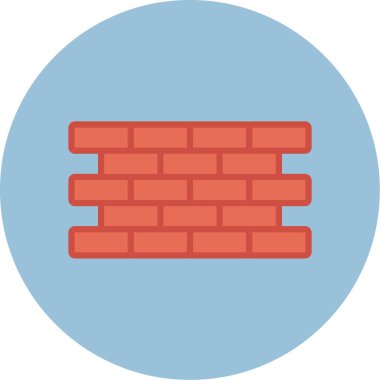 duvar simgesi vektör illüstrasyonu