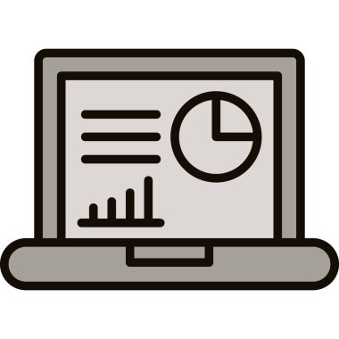 Bilgisayar. Web simgesi basit illüstrasyon