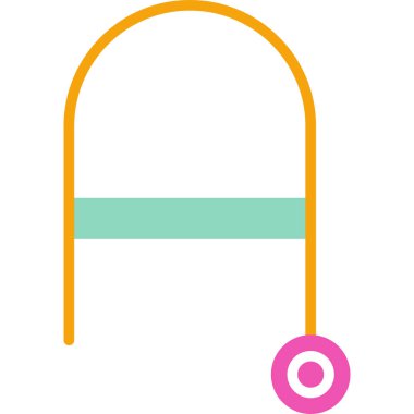 Basit vektör simgesi, halterlerin çizimi