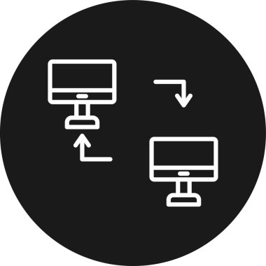 Web vektör simgesi düz simgesi