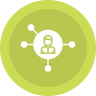 Bir insan simgesinin vektör illüstrasyonu