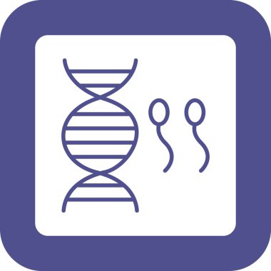 dna. Web simgesi basit illüstrasyon