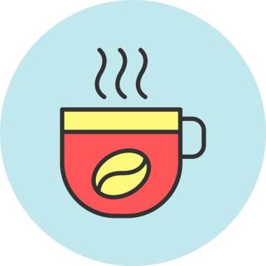 Sıcak çay. Basit tasarım