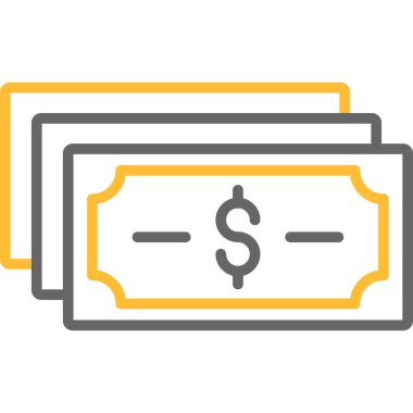 Dolar simgesi. vektör illüstrasyonu