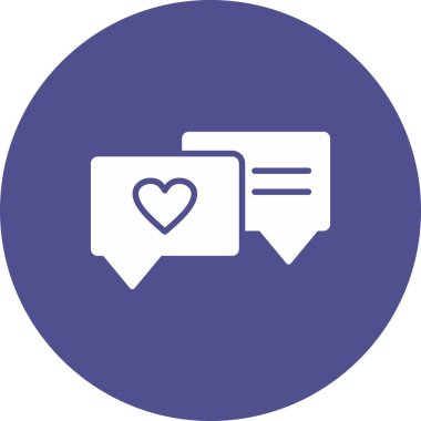 Sohbet simgesi vektör illüstrasyonu