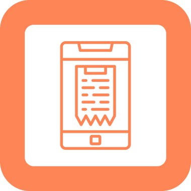 mobil uygulama simgesi soyut olarak izole edildi