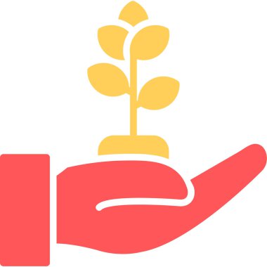 bitki simgesi işareti, vektör illüstrasyonu beyaz arkaplanda izole edildi