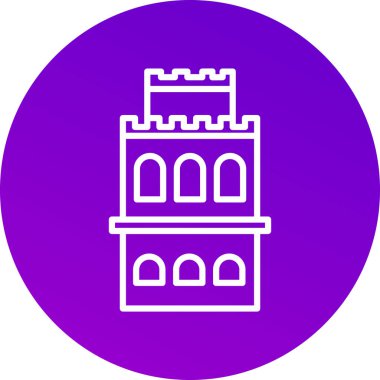 bina simgesi, vektör illüstrasyonu, mimari