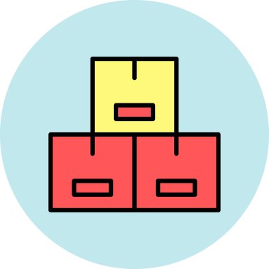 kutu simgesi vektör illüstrasyonu