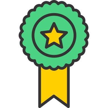 Madalya simgesi, düz tasarım