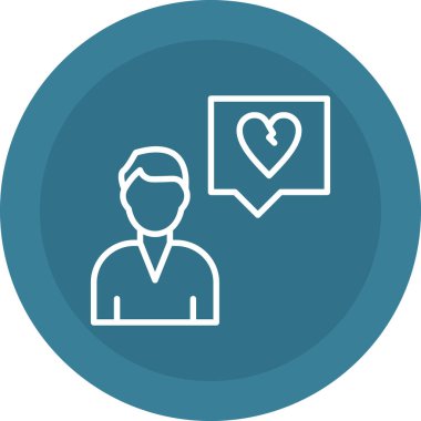 İnsan simgesinin vektör illüstrasyonu