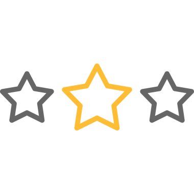 Altın yıldızlar kümesi vektör çizimi