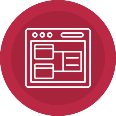 Web tarayıcı simgesi vektör illüstrasyon tasarımı