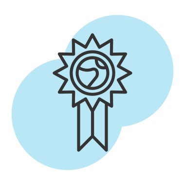 ödül madalya kutsal kişilerin resmi, vektör çizim