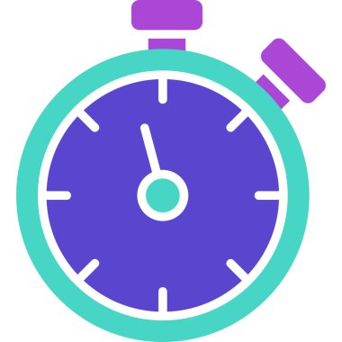 Saat. Web simgesi basit illüstrasyon