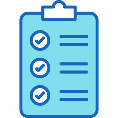 Kontrol listesi vektör simgesi modern basit vektör illüstrasyonu