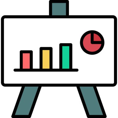 Analiz grafiği çizelgesi simgesi - taslak biçimi