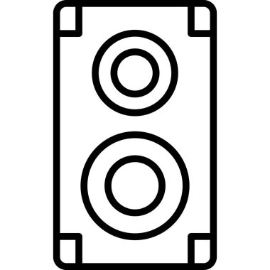 dış hatlarda müzik hoparlörü simgesi