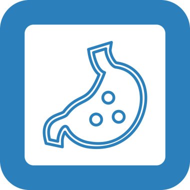 Mavi bir simgenin vektör illüstrasyonu