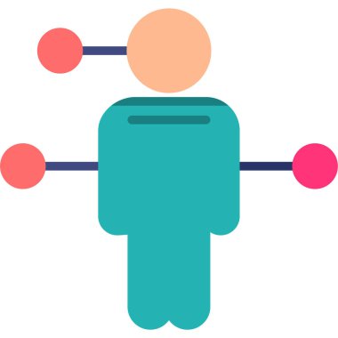 insanlar düz vektör simgesi