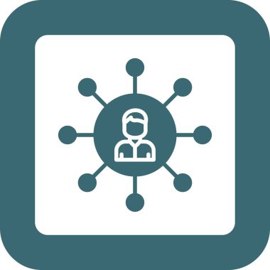 İnsan simgesinin vektör illüstrasyonu