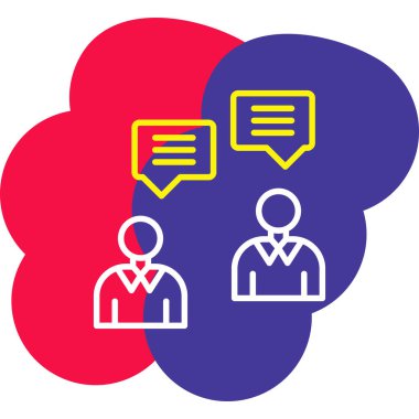 konuşma balonu simgesi, vektör illüstrasyonu