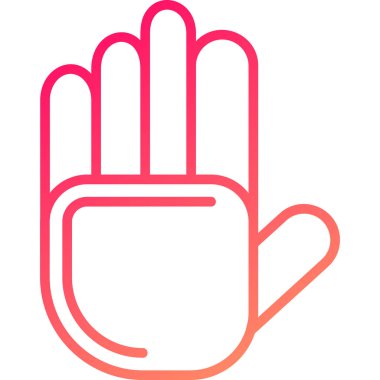 El hareketi simgesi, vektör illüstrasyonu