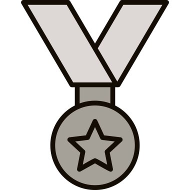 Madalya ödül ikonu ana hatlarıyla