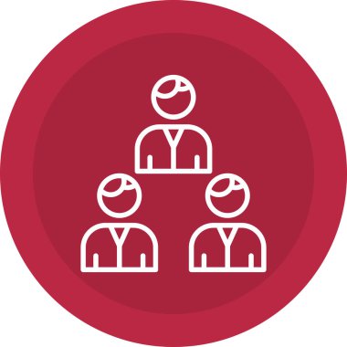 İş insanları simgesinin vektör illüstrasyonu