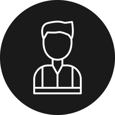 man simgesi vektör illüstrasyonu