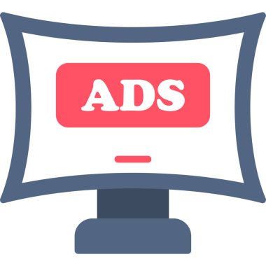 ad düz simge, vektör