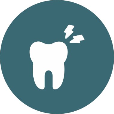 Modern b 'nin vektör illüstrasyonu diş ikonundan yoksun