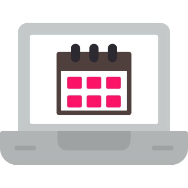 Takvim. Web simgesi basit illüstrasyon