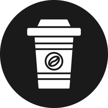 Kahve kupası Basit Vektör Simgesi İllüstrasyonu